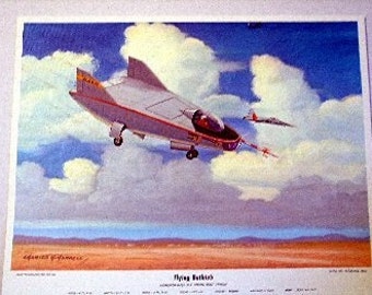 1966 NASA Flying Bathtub Northrop M2 Engine Rockets Vintage Aviation