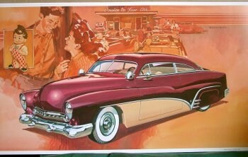 T-shirt Ford Mercury 1951 - Design Traîneau Course Muscle Car - Tailles S à XXL - Neuf Avec Étiquettes