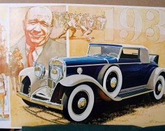 1931 Mercer Prototype Classic Car Merrimac Wahl Flop Knute Rockne