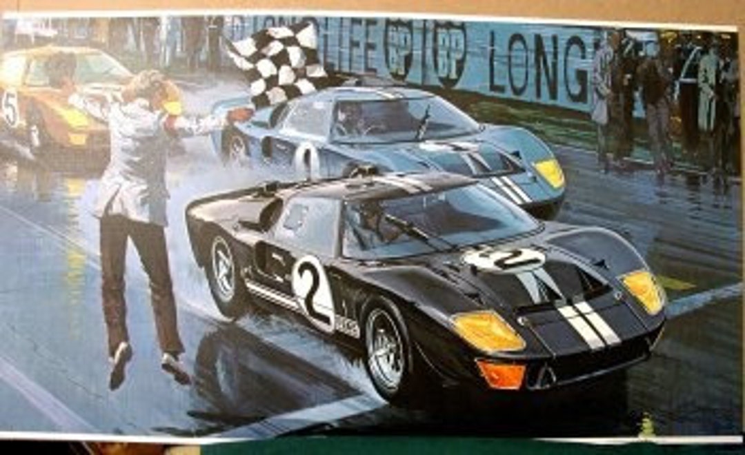 1966 Le Mans Race Ford GT 40s 1st American Winner Dragster - Etsy