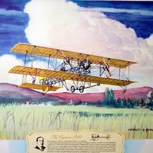 1909 Italian Aviation Gianni Caproni CA8 25hp Antique Plane Anzani