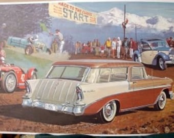1956 Chevy Bel Air Nomad Wagon Only 23K Made Classic Car