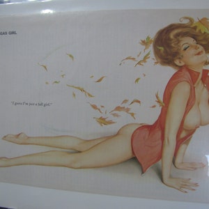 October 1973 Birthday Gift Bare  Pinup Vargas Playboy Girlie