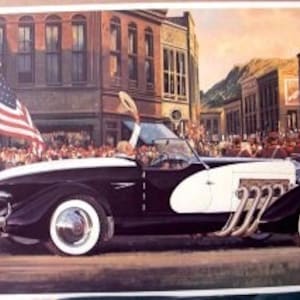 1933 Duesenberg SJ Speedster Print: Vintage Classic Car Art (23.5x13.5)