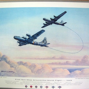 1949 Boeing B50 Lucky Lady Superfortress Capt J G Gallagher 1st Round the World