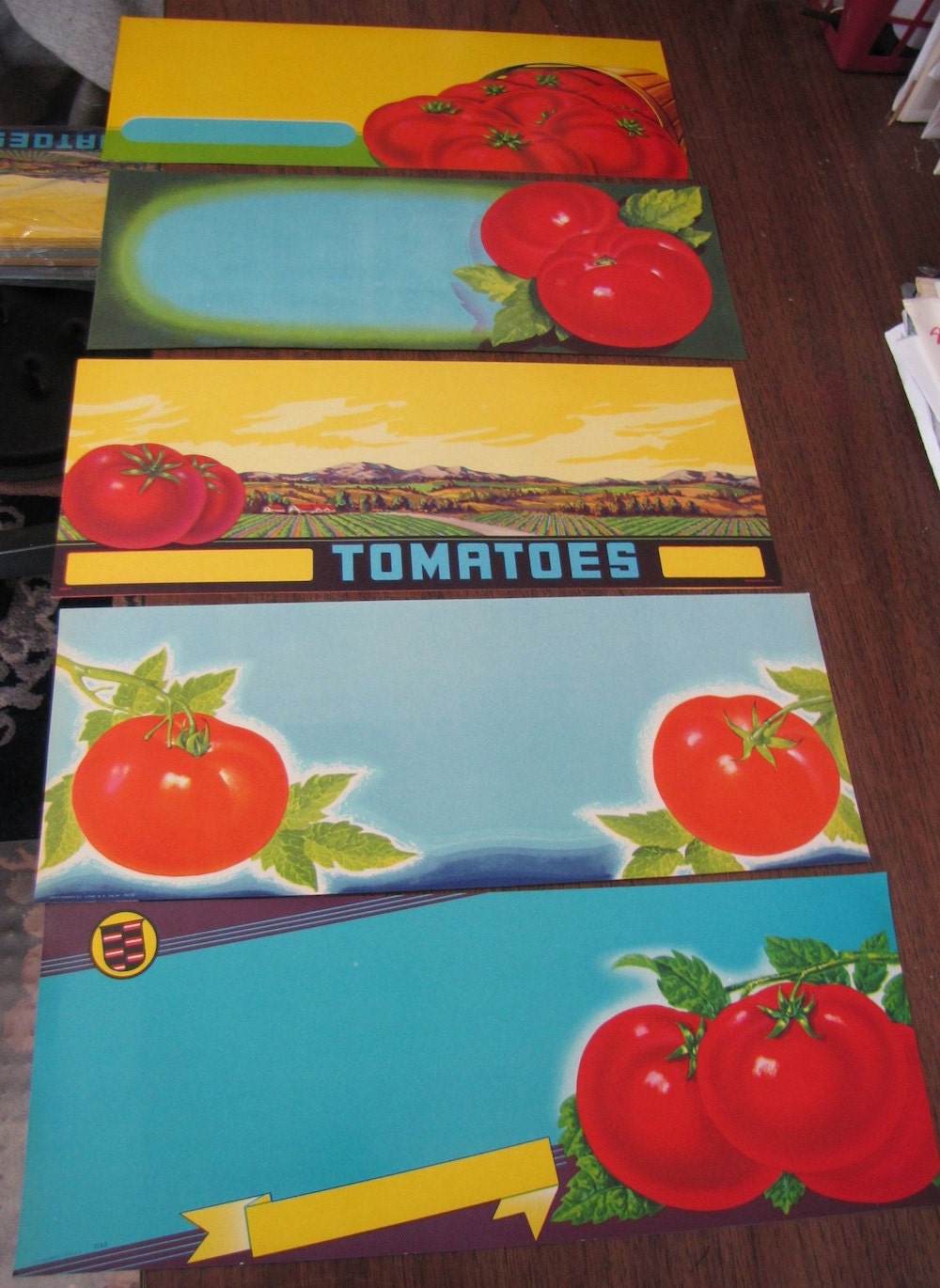 1940s Tomato Vintage Can Crate Love Apple Labels Kitchen Ad Etsy