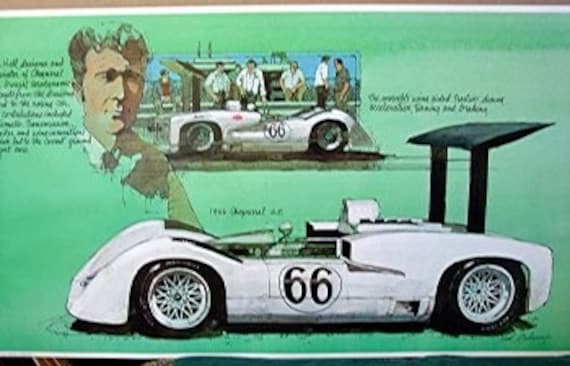 1966 Chaparral 2E Jim Hall Wing Flipper Spoiler Race Car Racing - Etsy