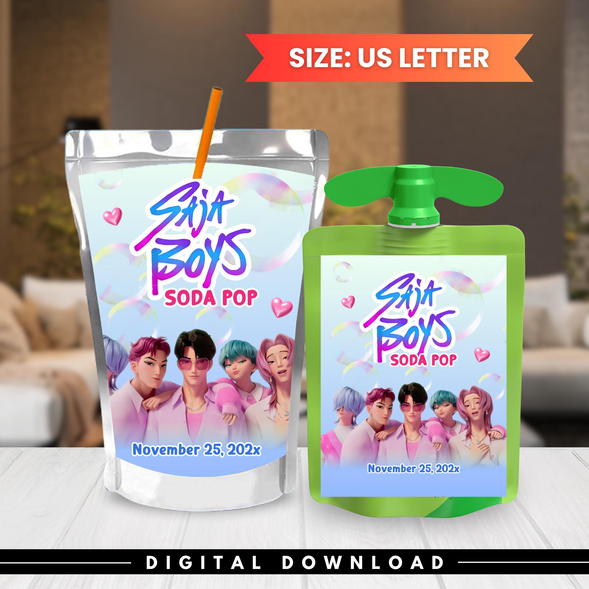 Kpop Demon Hunters Saja Boys Tonic Drink Wrapper, Gogo Squeez ...