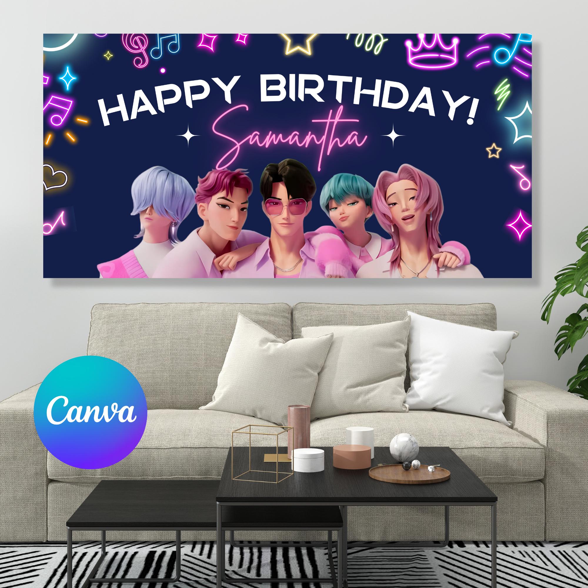 Decorazioni compleanno Kawaii palloncini rosa Kit arco cartoni animati forniture per feste di compleanno per ragazze ragazzi Anime festa decorazione X0468