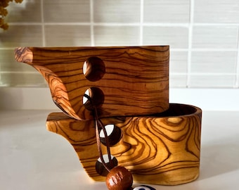 Handmade Olive Wood Kuksa Cup: Nordic Hiking Coffee Mug