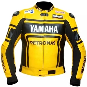 Yamaha Petronas Handmade Leather Jacket Genuine Cowhide Leather Jacket Biker Leather Jacket Bold and Unique Style Jacket Edgy Fashion Jacket