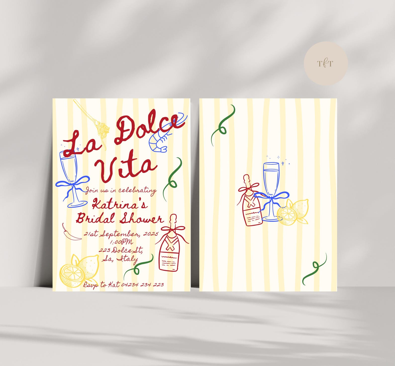 La Dolce Vita Bridal Shower Template, Birthday Invite, Bachelorette ...