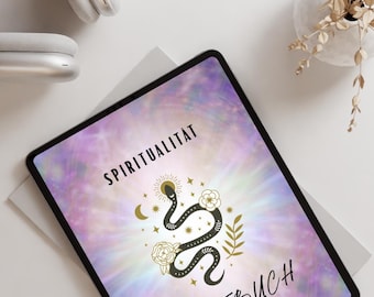 Diario espiritual imprimible | Chakras, meditación, manifestación, autocuidado | Cuaderno de trabajo en PDF para la atención plena y la sanación