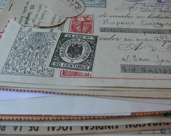 20 Office papers - Vintage Ephemera Paper Pack