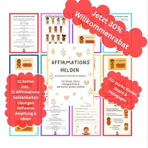 Eroi dell'affermazione - Carte da stampare | I bambini imparano a comprendere e nominare i sentimenti