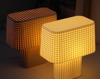 KUAD - 3D Printed Textured Lamp