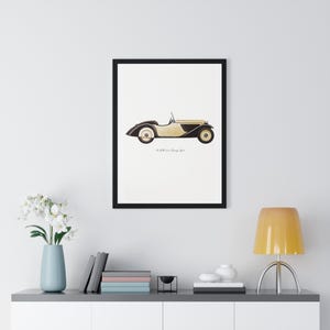 BMW 315/1 Touring Sport Poster | 1930s Vintage Car Art | Classic Roadster Wall Decor | Retro Automotive Illustration Print