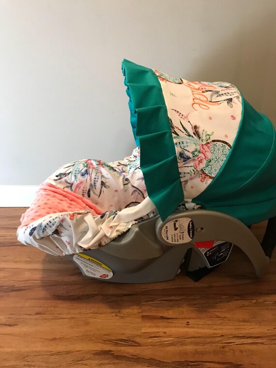 Dream Catcher Native American Baby Car Seat Cover Teal With Dream Catcher Native American Baby Car