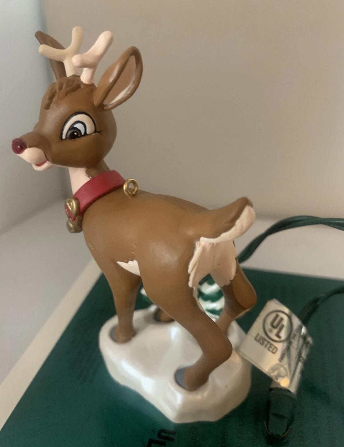 Vintage Hallmark Ornament Rudolph the Red Nose Reindeer Nose Glows 1996 ...