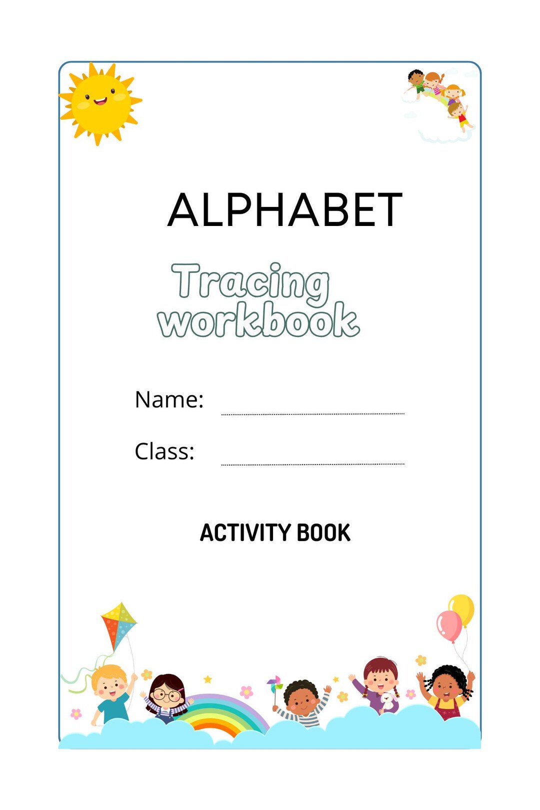 Trace Letters. Alphabet Handwriting Practice Workbook for Kids ...