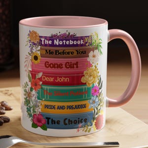 Personalized Bookworm Mug, Bookish Coffee Cup for Readers, Unique Gift for Book Lovers, , Custom Booklover Mug, Personalized Book Title Mug
