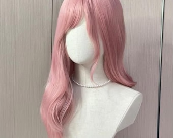 Synthetic Cosplay Wig, Straight Pink Wig, Halloween Wigs Women - Gift For Her