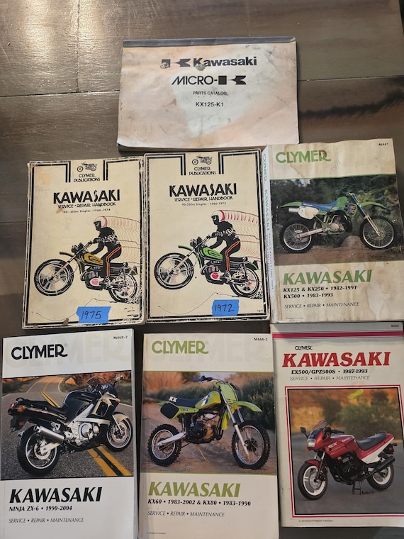 Vintage Kawasaki Motorcycle Manuals - Etsy