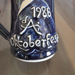 Vintage 1986 Oktoberfest Beer Stein by Chuck Healy
