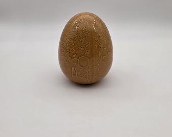 Vintage 1966 Taylor and Ng Salt Shaker | Mustard Yellow Environmental Ceramics Egg Shaker