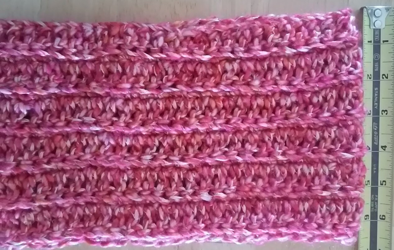 Crochet Cowl Infinity Scarf - Hot Pink, Orange, Sparkling Cream - Etsy