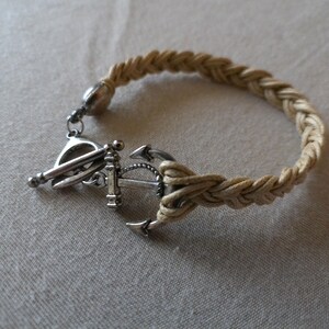 Tan Anchor Bracelet (Item #1299)