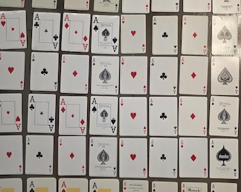 Vintage to Modern Ephemera ACE Playing Cards • Aces Only • 8 Individual & Unique Art Cards for Junk Journals, Paper Craft Collages
