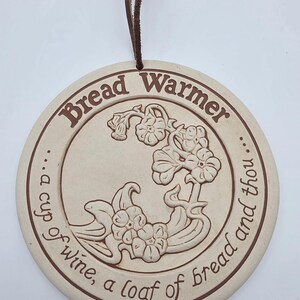 Vintage Lynn Ulick "a cup of wine, a loaf of bread and thou" Bread Warmer