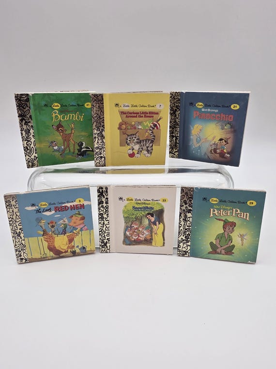 Vintage Little Little Golden Books - Children's Miniature 3"x3" Books