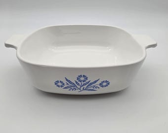 Vintage Corning Ware Blue Cornflower 1 Qt Casserole Dish P-1-B