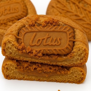 Biscoff Cookie Heaven - Crunchy, Chewy, & Indulgent | Handmade - Cinnabon-Inspired Cookie - Cream Cheese Center