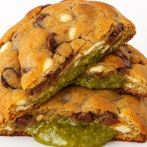 Giant Gourmet Dubai Pistachio Chocolate Chip cookie Jumbo pistachio chocolate chip cookie Big chewy gourmet bakery cookie Soft baked gooey