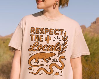 Respect The Locals Desert Tee – Vintage Animal Graphic Shirt