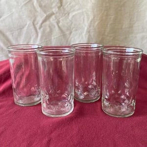 Vintage Jelly Jars, set of 4