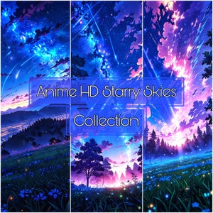 Sternenhimmel-Handy-Tapeten-Paket - 10 Galaxie- und Nachthimmel-Digital-Hintergründe - Himmlische ästhetische Tapeten