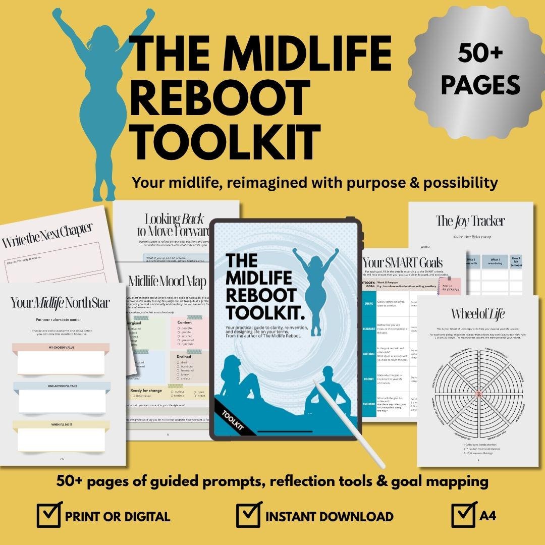 The Midlife Reboot Toolkit - PDF Download - Self Discovery Workbook ...