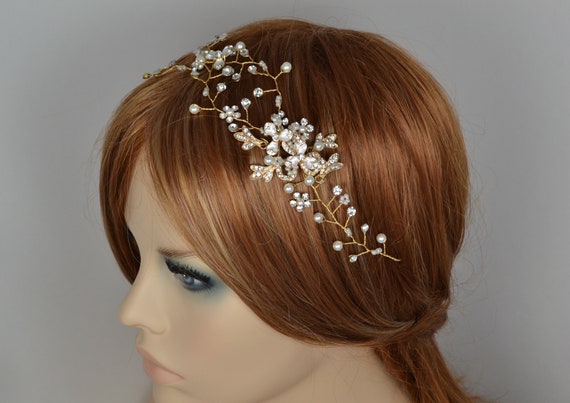 Arts Crafts Ispchen Bridal Bridesmaid Vintage Hairbands Crystal