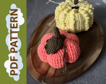 Gehaakt pompoenpatroon: doe-het-zelf herfstdecor (digitale download)