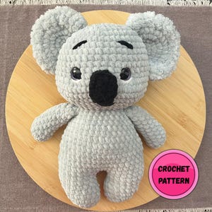 Koala crochet pattern, crochet bears, pattern, instructions, easy amigurumi toy (ENG)