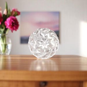 Etched Glass Knob Drawer Furniture Hardware Cabinet Pull Dresser