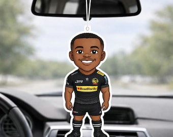 Manny Rugby Car Air Freshener – Chiefs Gift for Rugby Fans