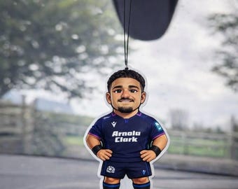 Scottish Centre Air Freshener | Rugby Fan Gift | Car Air Freshener | Rugby Supporter Gift | Sports Car Freshener | Rugby Merchandise