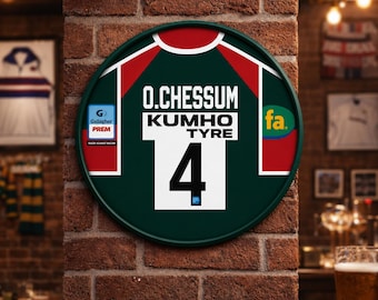 Personalised Tigers Metal Poster – Shirt Style Wall Sign – Custom Name & Number
