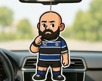 Hooker Rugby Car Air Freshener –  Rugby Gift for Rugby Fans