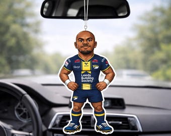 Rhinos Inspired Rugby League Air Freshener – Sivo Style Fan Gift | Rhinos Car Accessory | Rugby League Fan Merchandise